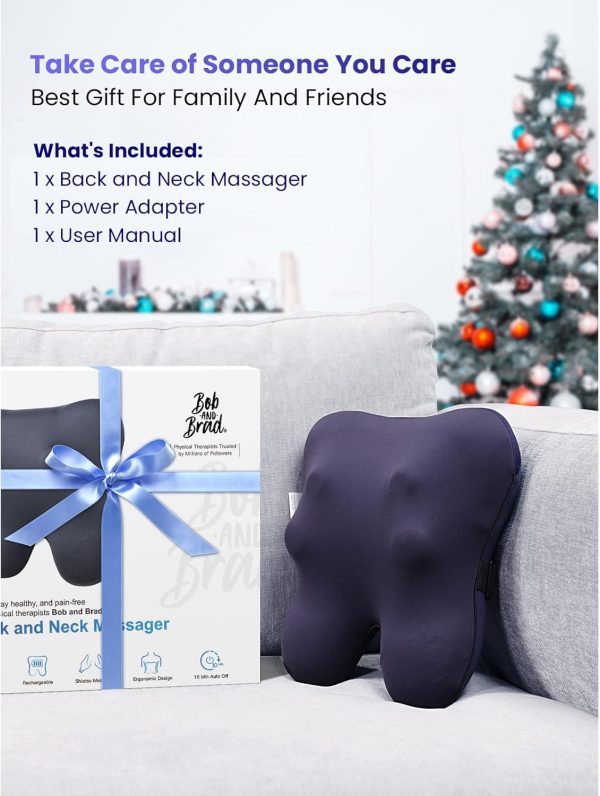 BOB AND BRAD Back Massager with Heat, Cordless Shiatsu Massagers for Neck - Image 9