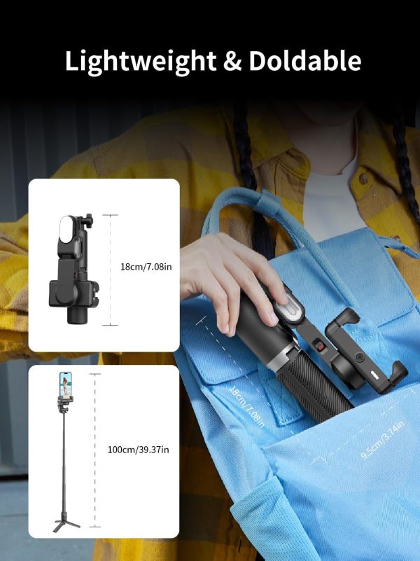 Gimbal Stabilizer for Smartphone, 2-Axis Phone Gimbal w/360° Rotation for - Image 8