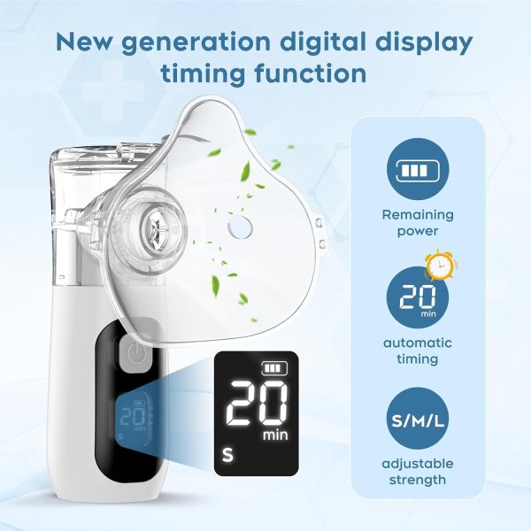Nebulizer Machine for Adults & Kids - Portable Nebulizer for Breathing with - Image 2