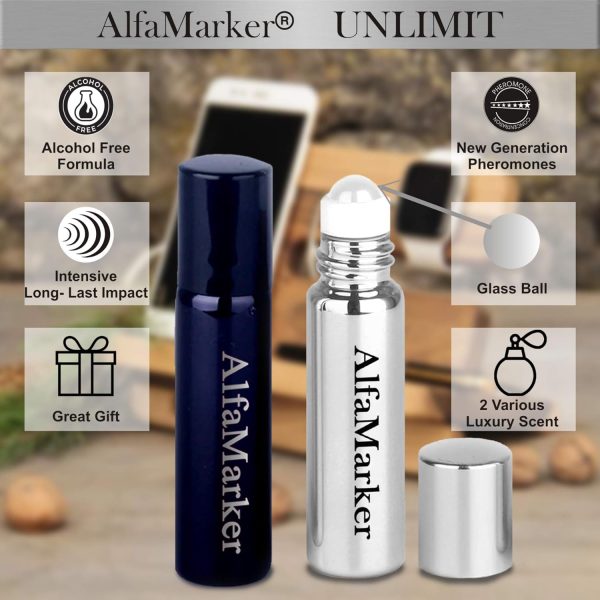 Unlimit - Pheromone Cologne for Men - Men`s Pheromone Oil Perfume Set 2x5 - Image 3