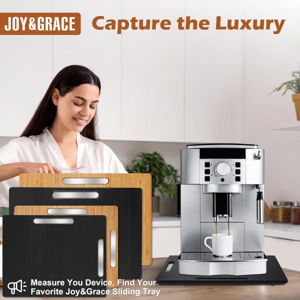 Joy&Grace Sliding Tray - 360 Degrees Countertop Appliance Slider for Coffee - Image 7