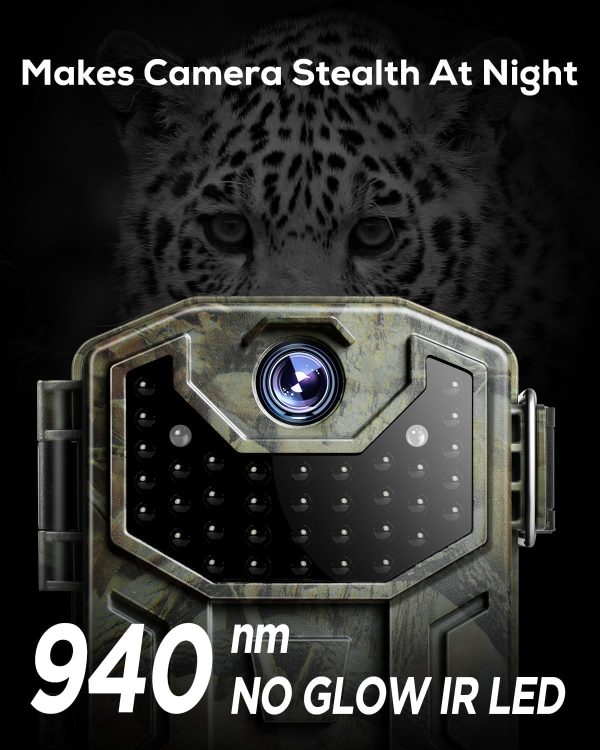 iZEEKER Trail Camera, 32MP 1080P Game Camera with 940nm No Glow Night - Image 3