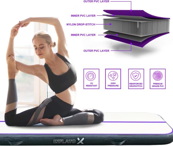 Inflatable Air Gymnastics Mat Training mat Thick tumbling mat with Electric - Image 3