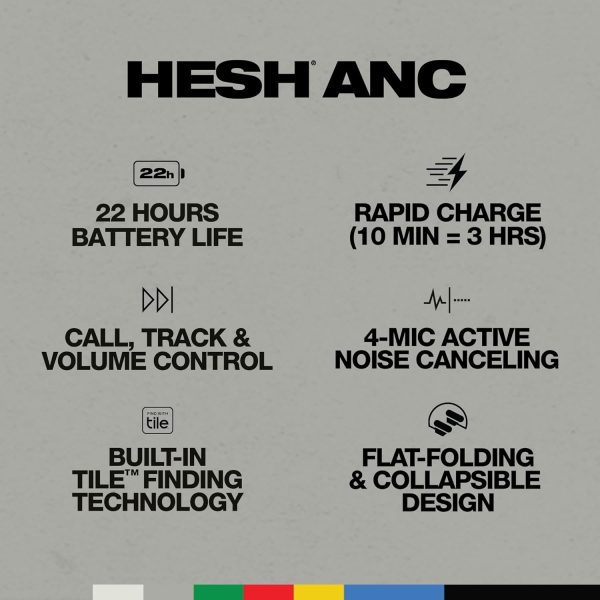 Skullcandy Hesh ANC Over-Ear Noise Cancelling Wireless Headphones, 22 Hr - Image 4