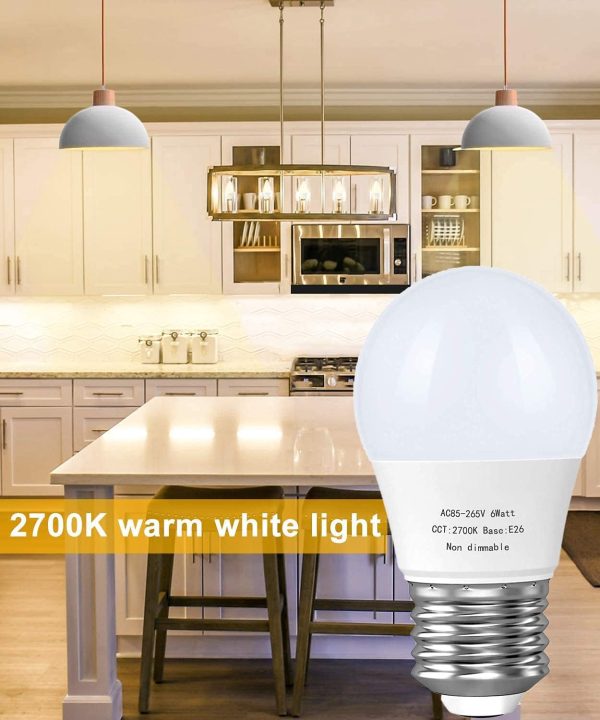 GOSCHE 60 Watt Light Bulb Equivalent, A15 Led Ceiling Fan Light Bulbs, 550 - Image 7