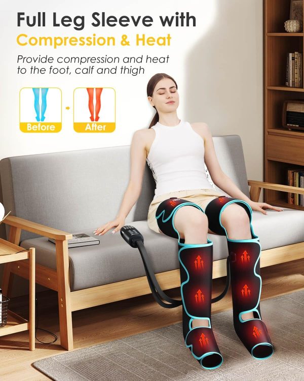 SLOTHMORE Leg Massager with Air Compression for Circulation, 3-in-1 Full - Image 3