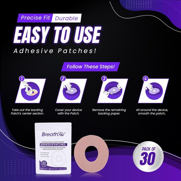 Dexcom G7 Adhesive Patches - 30-Pack Waterproof Adhesive Patches with - Image 5
