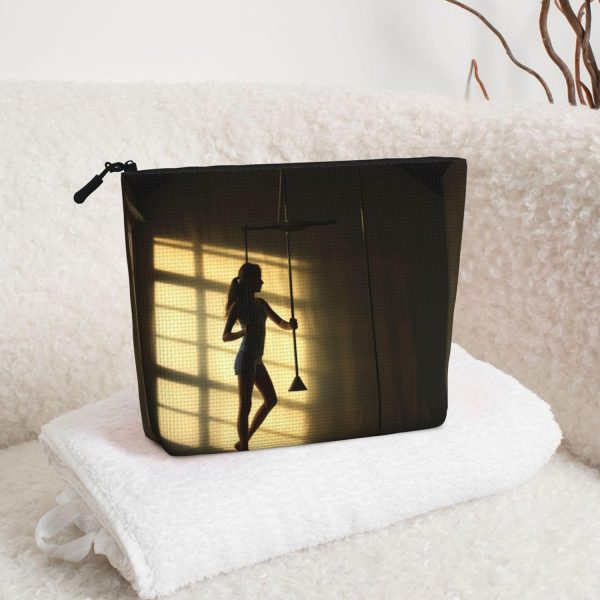 new love gymnastics print Cute Travel Toiletry Bag Makeup Bag Organizer - Image 5