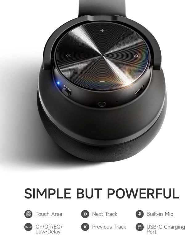 Picun B8 Bluetooth Headphones, 120H Playtime Headphones Wireless Bluetooth - Image 7