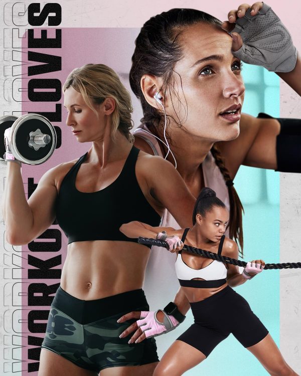VINSGUIR Breathable Workout Gloves for Women, Weight Lifting Gloves for - Image 7