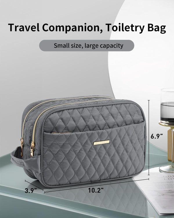 Vlando Toiletry Bag for Women,Makeup Cosmetics Travel Bag,Travel Toiletries - Image 5