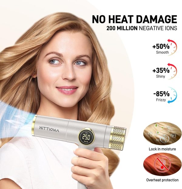 Ionic Hair Dryer with Diffuser - 2000W Professional Dual Voltage Hair Dryer - Image 3