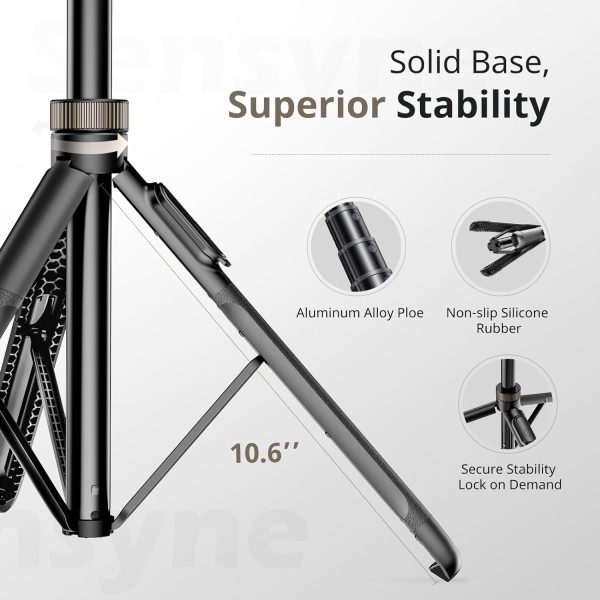 Sensyne 72"" Phone Tripod, Extendable Tripod for iPhone & Selfie Stick with - Image 6