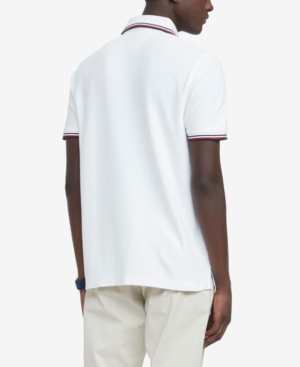 Tommy Hilfiger Men's Short Sleeve Moisture Wicking Stretch Polo Shirt with - Image 2
