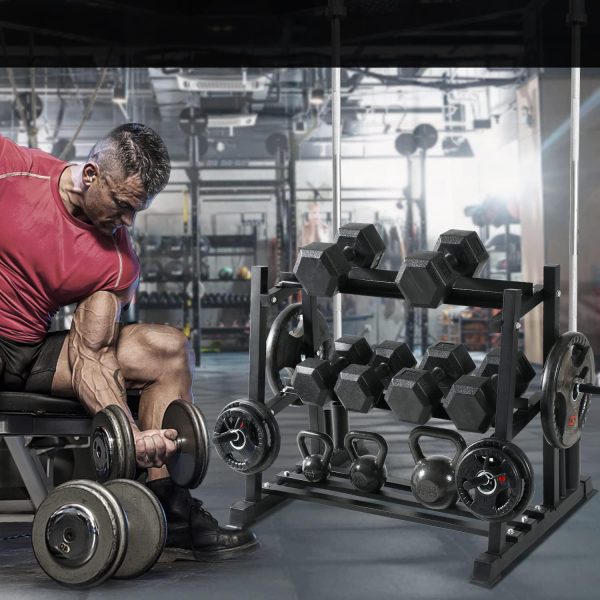 Dumbbell Rack, Bongkim Dumbbell Set with Rack Stand, Dumbbells Weights Rack - Image 6