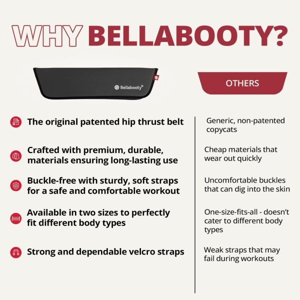 OG Belt - Bellabooty Exercise Hip Thrust Belt – For Dumbbells, Kettlebells, - Image 4