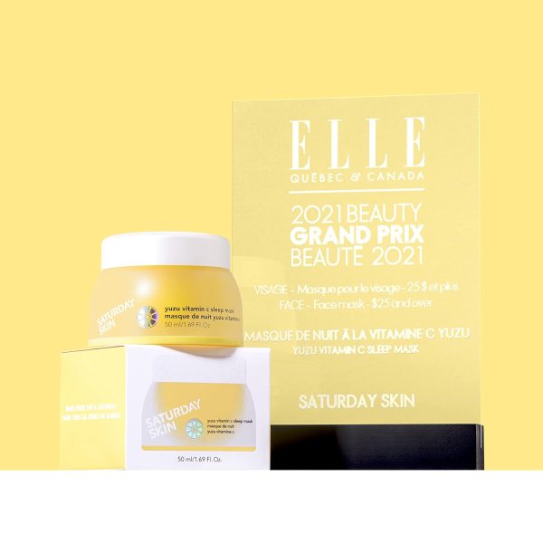 Saturday Skin Yuzu Vitamin C Sleep Overnight Face Mask Skin Care Retinol - Image 4