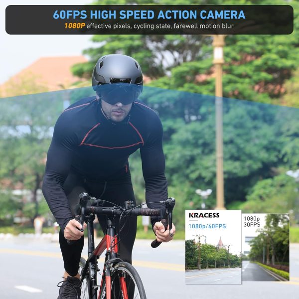 KRS-S1 Bike Helmets for Men Smart Helmets for Adults with 1080P 60 fps - Image 2