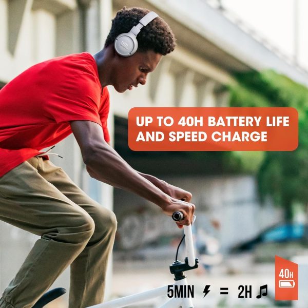 JBL Tune 510BT: Wireless Bluetooth On-Ear Headphones with Purebass Sound - - Image 6