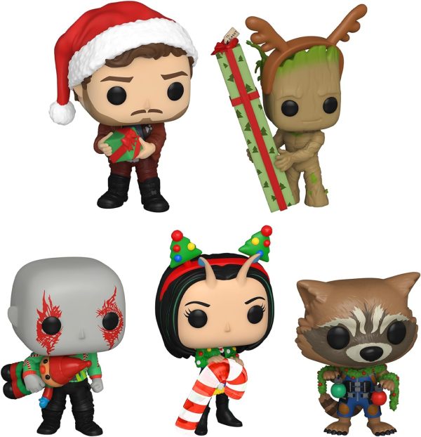 Funko Pop! Marvel Holiday: Guardians of The Galaxy 5 Pack, Amazon Exclusive - Image 2