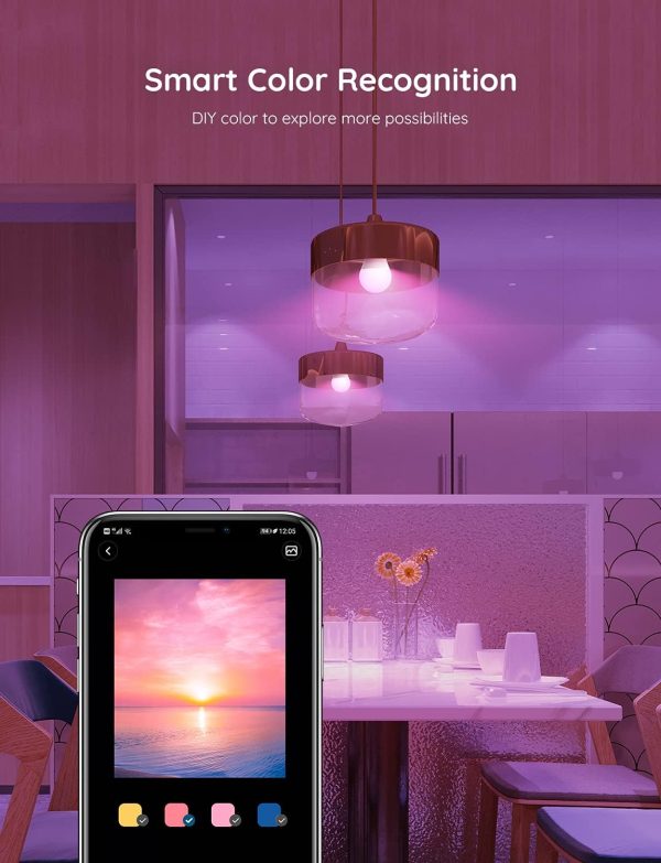 Govee Smart Light Bulbs, Color Changing Light Bulb, Work with Alexa and - Image 8