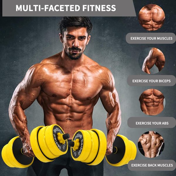 VIVITORY Dumbbell Sets Adjustable Weights, 44 to 66 Lbs, Free Weights - Image 2