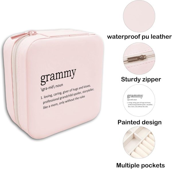 Grammy Travel Jewelry Organizer Mothers Day Gifts, Travel Jewelry Case for - Image 7