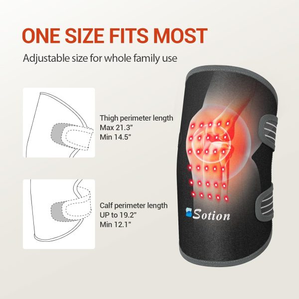 Red Light Therapy & Vibration Massage Knee Brace- 660nm&850nm Red Light - Image 7