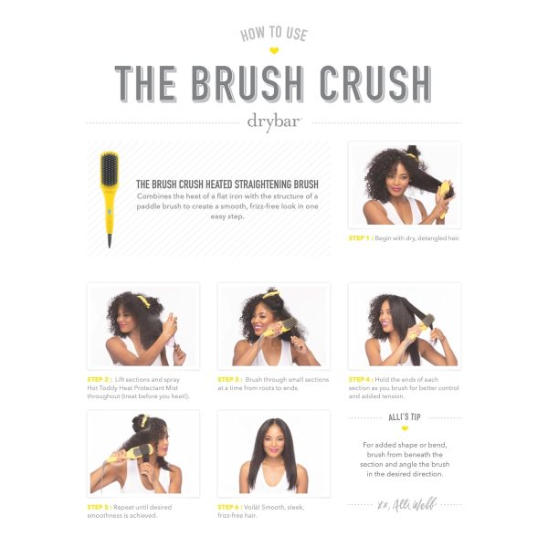 Drybar The Brush Crush Heated Straightening Brush | One Step Hair - Image 6