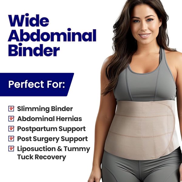 Abdominal Binder Post Surgery Tummy Tuck | Postpartum Belly Band Wrap | - Image 2