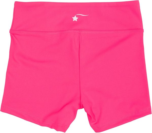 Destira Girls Gymnastic High Waisted Shorts - Compression Athletic - Image 2