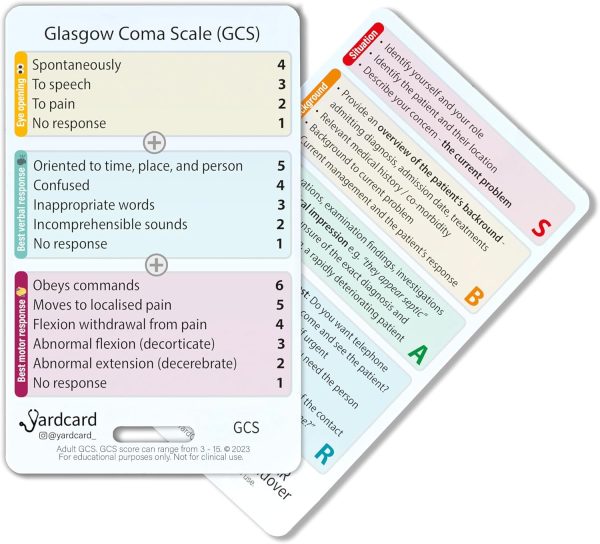 Badge Card Set: Includes Lab Ranges, EKG Interpretation, Glasgow Scale, - Image 5