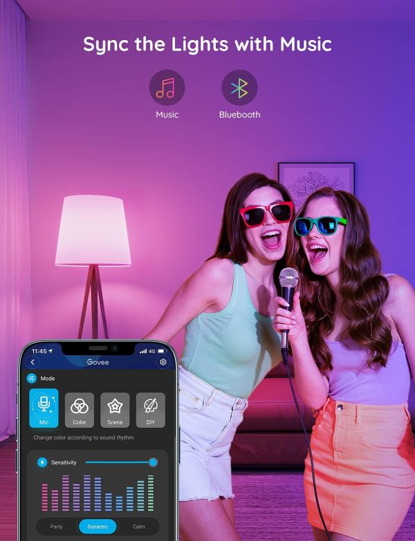 Govee Smart Light Bulbs, Color Changing Light Bulb, Work with Alexa and - Image 2