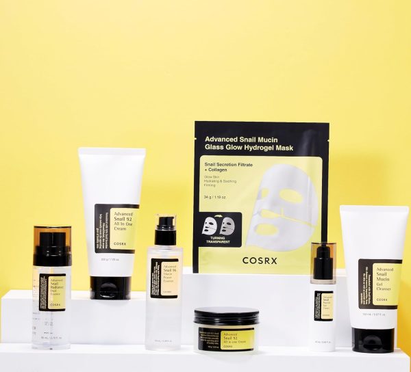 COSRX Advanced Snail Mucin Glass Glow Hydrogel Face Masks Skincare 3 EA, - Image 8