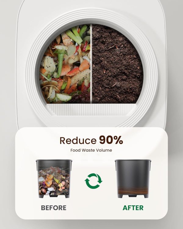 Electric Composter for Kitchen, 4L Smart Countertop Compost Bin, Odorless | - Image 5