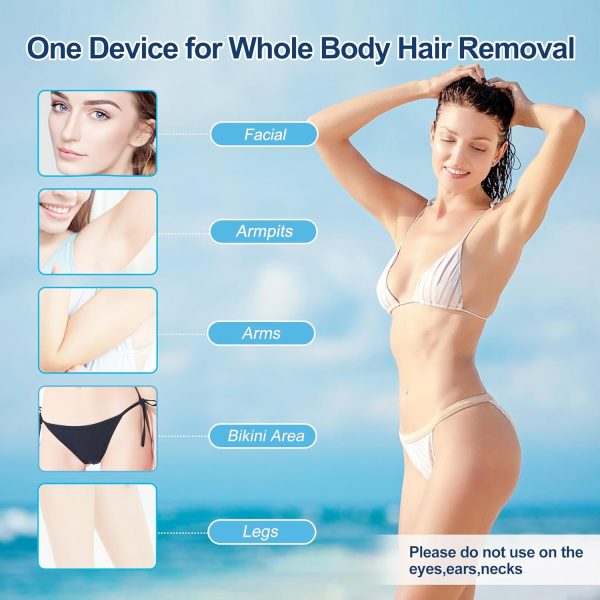 Laser Hair Removal Device at-Home Gransumr IPL Permanent Painless Hair - Image 4