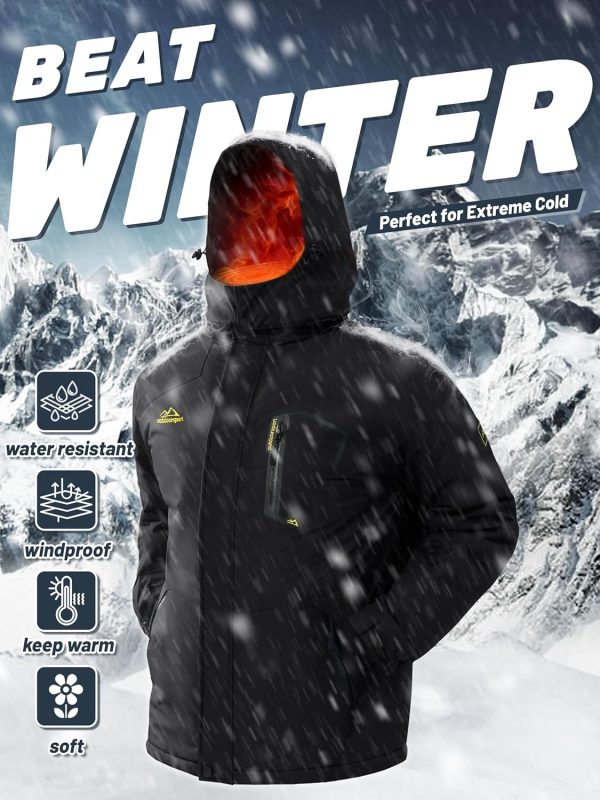 TACVASEN Men's Winter Skiing Jackets Water Resistant Fleece Coats Insulated - Image 6