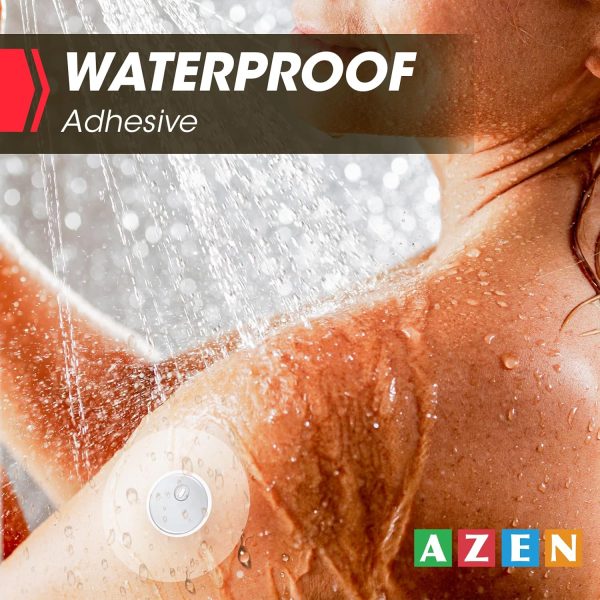 AZEN 60 Pack Freestyle Sensor Covers for Libre 3, Waterproof Adhesive - Image 4