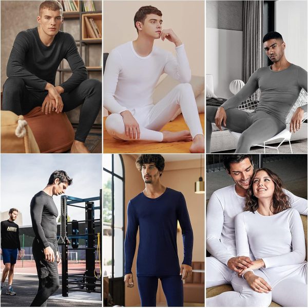 WEERTI Thermal Underwear for Men Long Johns with Fleece Lined, Base Layer - Image 7