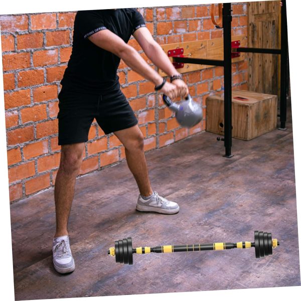 Dumbbell Bar Set Gym Bag Pull up Bars Grip Tape Adjustable Hanger Men - Image 4