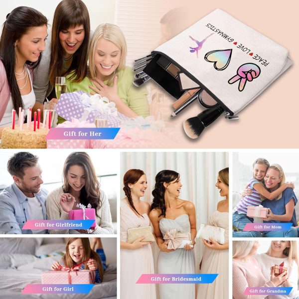 Cosmetic Makeup Bag Gifts for Gymnastics Lover Women, Gymnastic Coach Gift, - Image 7