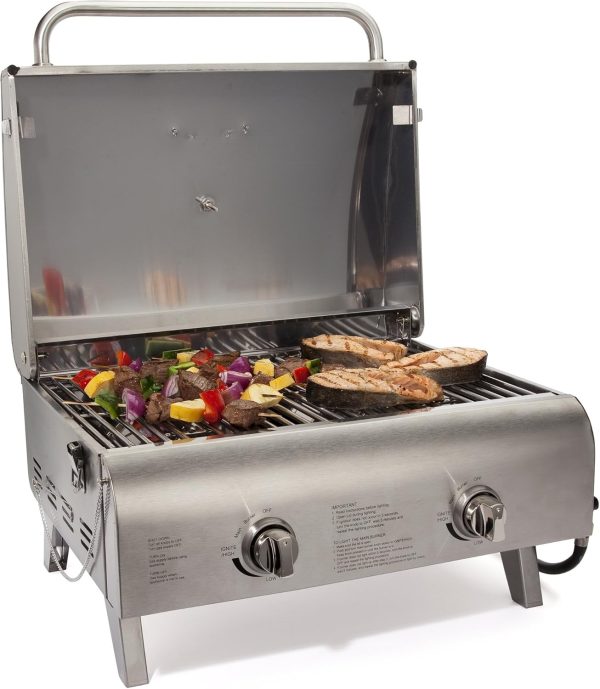 Cuisinart Chef's Style Tabletop Portable Propane Gas Grill with Dual - Image 8