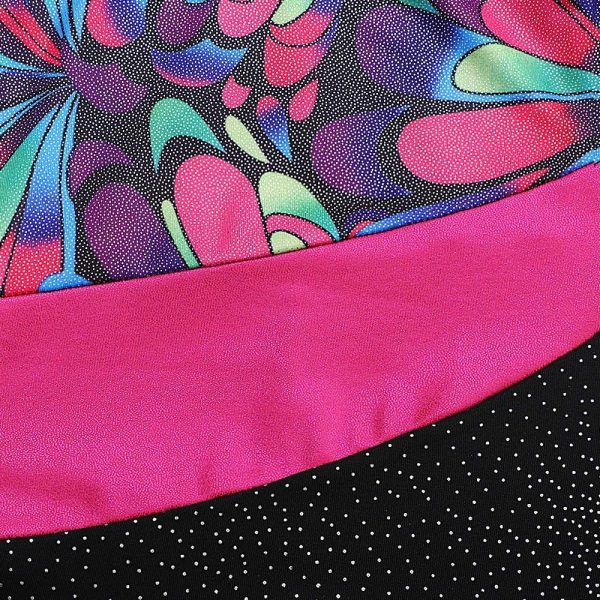 Belovance Leotards for Girls Gymnastics with Shorts Sparkle Butterfly - Image 3