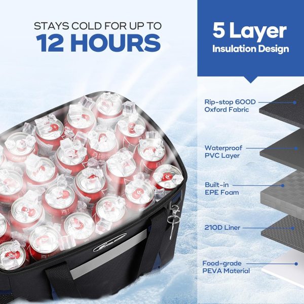 Maelstrom Soft Cooler Bag,Collapsible Soft Sided Cooler,24/30/60/75 Cans - Image 3