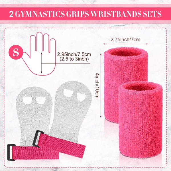 Gymnastics Grips Wristbands Set for Daughter Teens Youth Gymnastic Hand - Image 2