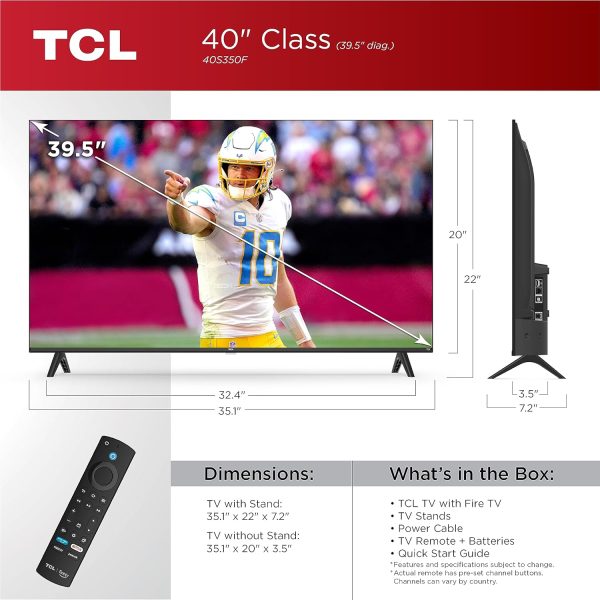 TCL 40-Inch Class S3 1080p LED Smart TV with Fire TV (40S350F, 2023 Model), - Image 3