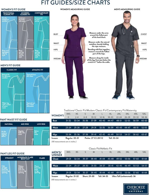 Cherokee Men's V-Neck Medical Scrub Top with Chest Pocket WW690 - Image 2