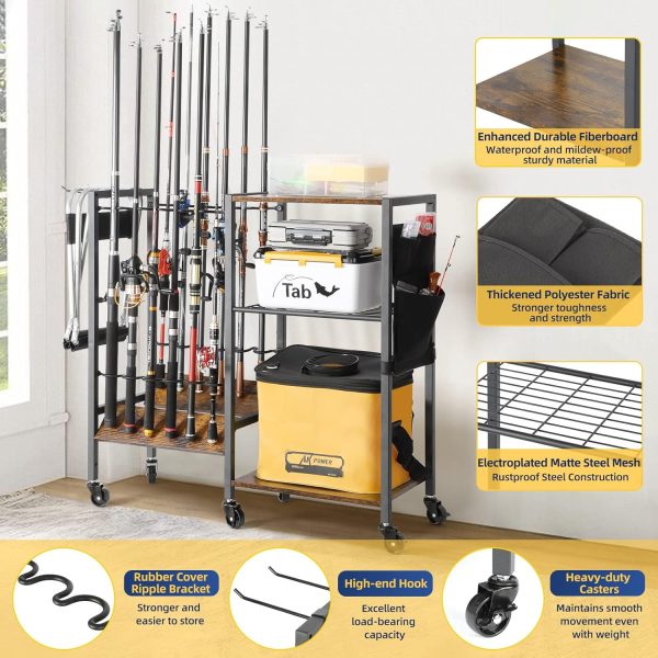 Olakee Fishing Rod Holders Fishing Gear Fishing Equipment Organizers - Image 2