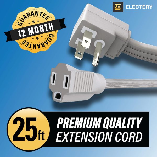 Heavy Duty Appliance Extension Cord, 14 AWG - 3 Prong Grounded Flat Plug, - Image 2