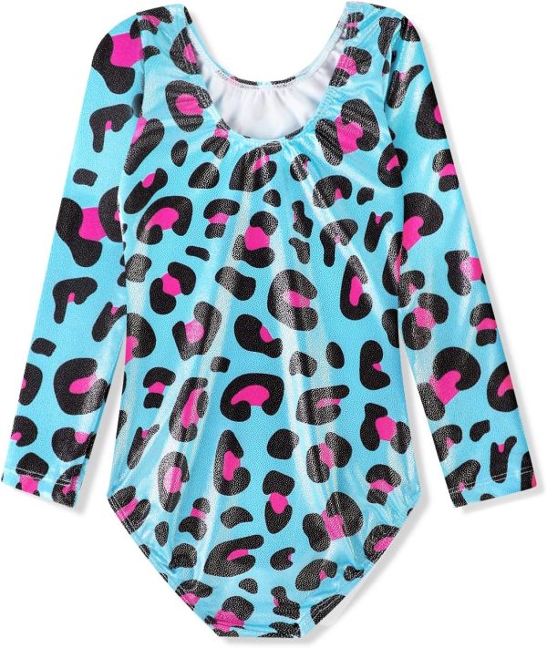 HOZIY Long Sleeve Leotards for Girls Gymnastics Kids Toddler Tumbling - Image 2